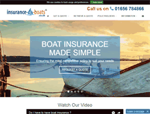 Tablet Screenshot of insurance-4-boats.co.uk